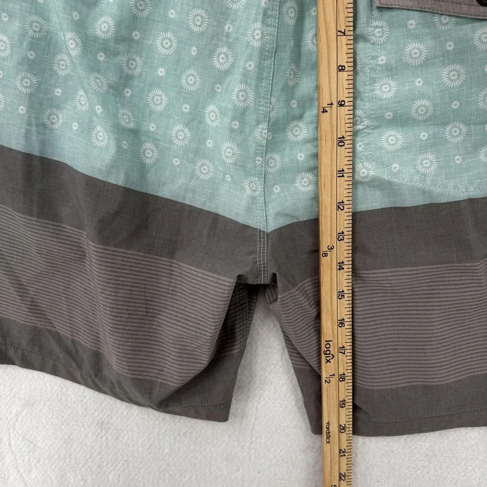 Rip Curl Board Shorts‎ Mens 38 Swim Trunks Surf Craft Pattern Pocket Drawstring